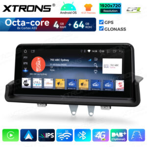 Android Autoradio Xtrons für BMW 3er E90 E91 E92 E93 4/64 GB – QDB1090UNR-09 CPII