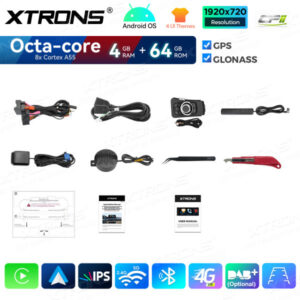 Android Autoradio Xtrons für BMW 3er E90 E91 E92 E93 4/64 GB – QDB1090UNR-12 CPII