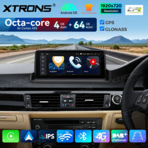 Android Autoradio Xtrons für BMW 3er E90 E91 E92 E93 4/64 GB – QDB1090UNR-13 CPII