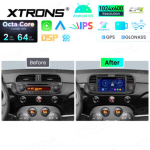 Android Autoradio Xtrons für Fiat 500 (2007-2015) 2/64 GB – IDS7050FLB-12 CPII