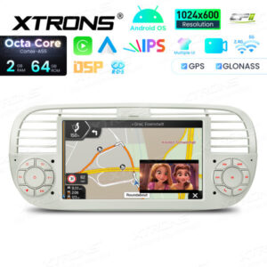 Android Autoradio Xtrons für Fiat 500 (2007-2015) 2/64 – IDS7050FLC-06 CPII