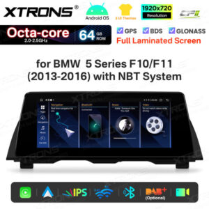 Android Autoradio Xtrons für BMW 5er NBT 2/64 GB – QTB10FVNB-01 CPII