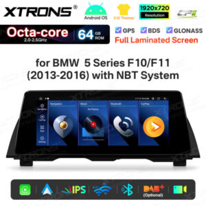 Android Autoradio Xtrons für BMW 5er NBT 2/64 GB – QTB10FVNB-03 CPII