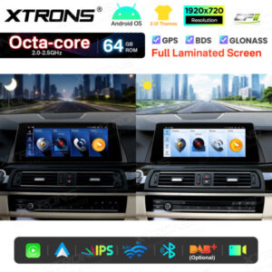 Android Autoradio Xtrons für BMW 5er NBT 2/64 GB – QTB10FVNB-15 CPII