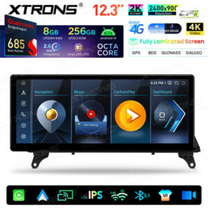 Xtrons Android Autobildschirm für BMW X5 E70/X6 E71 CCC-System 8/256 GB – QWBX24CCB12X5L-03 CPII