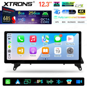 Xtrons Android Autobildschirm für BMW X5 E70/X6 E71 CCC-System 8/256 GB – QWBX24CCB12X5L-08 CPII