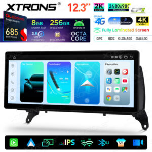 Xtrons Android Autobildschirm für BMW X5 E70/X6 E71 CCC-System 8/256 GB – QWBX24CCB12X5L-12 CPII