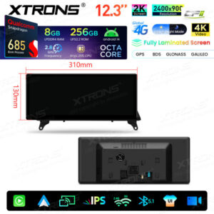 Xtrons Android Autobildschirm für BMW X5 E70/X6 E71 CCC-System 8/256 GB – QWBX24CCB12X5L-15 CPII
