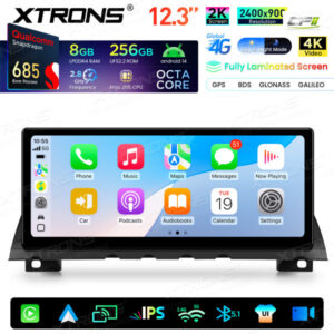 Xtrons Android Autobildschirm für BMW 7er F01/F02 CIC-System 8/256 GB – QWBX24CIB12SV-07 CPII