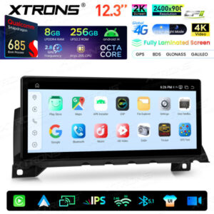Xtrons Android Autobildschirm für BMW 7er F01/F02 CIC-System 8/256 GB – QWBX24CIB12SV-09 CPII