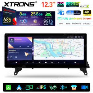 Xtrons Android Autobildschirm-Upgrade für BMW X5 E70/X6 E71 CIC-System 8/256 GB – QWBX24CIB12X5L-05 CPII