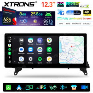 Xtrons Android Autobildschirm-Upgrade für BMW X5 E70/X6 E71 CIC-System 8/256 GB – QWBX24CIB12X5L-09 CPII