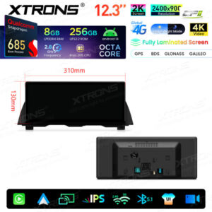 Xtrons Android Autobildschirm für BMW 5er F10/F11 NBT-System 8/256 GB – QWBX24NB12FV-15 CPII