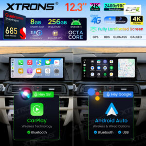 Xtrons Android Autobildschirm für BMW 5er F10/F11 NBT-System 8/256 GB – QWBX24NB12FV-16 CPII