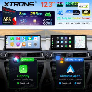 Xtrons Android Autobildschirm Upgrade für BMW 7er F01/F02 NBT-System 8/256 GB – QWBX24NB12SV-16 CPII