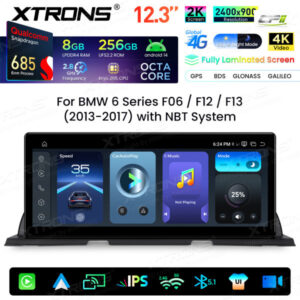 Xtrons Android Autobildschirm Upgrade für BMW 6er F06/F12/F13 NBT-System 8/256 GB – QWBX24NB12SX-01 CPII