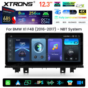 Android Autoradio Xtrons Infotainmentsystem für BMW X1 F48 NBT-System 8/256 GB – QWBX24NB12X1N-01 CPII