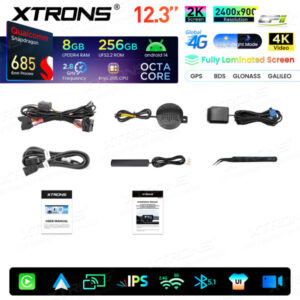 Android Autoradio Xtrons Infotainmentsystem für BMW X1 F48 NBT-System 8/256 GB – QWBX24NB12X1N-14 CPII