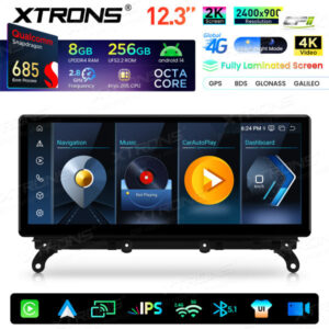Xtrons Android Autobildschirm Upgrade für BMW X3 F25/X4 F26 NBT-System 8/256 GB – QWBX24NB12X3-01 CPII