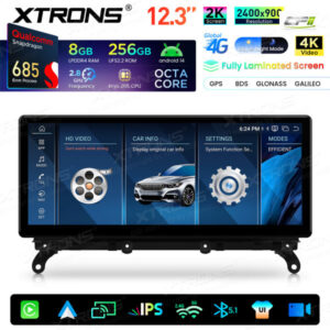 Xtrons Android Autobildschirm Upgrade für BMW X3 F25/X4 F26 NBT-System 8/256 GB – QWBX24NB12X3-05 CPII