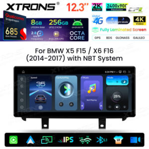 Xtrons Android Autobildschirm Upgrade für BMW X5 F15/X6 F16 NBT-System 8/256 GB – QWBX24NB12X5N-02 CPII