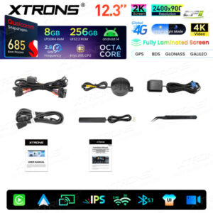 Xtrons Android Autobildschirm Upgrade für BMW X5 F15/X6 F16 NBT-System 8/256 GB – QWBX24NB12X5N-14 CPII