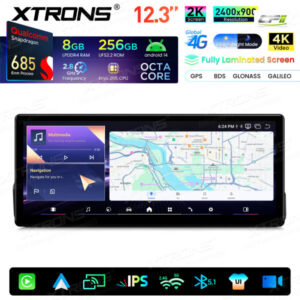 Xtrons Android-Autobildschirm-Upgrade für BMW 3er E90/E91/E92/E93/M3 8/256 GB – QWBX24UMB12E90L-05 CPII