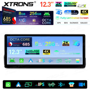 Xtrons Android-Autobildschirm-Upgrade für BMW 3er E90/E91/E92/E93/M3 8/256 GB – QWBX24UMB12E90L-06 CPII