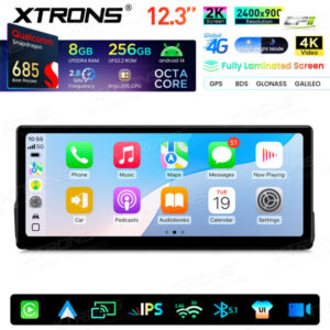 Xtrons Android-Autobildschirm-Upgrade für BMW 3er E90/E91/E92/E93/M3 8/256 GB – QWBX24UMB12E90L-07 CPII