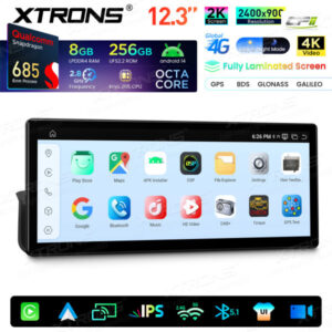 Xtrons Android-Autobildschirm-Upgrade für BMW 3er E90/E91/E92/E93/M3 8/256 GB – QWBX24UMB12E90L-09 CPII