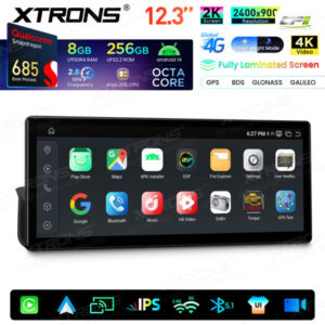 Xtrons Android-Autobildschirm-Upgrade für BMW 3er E90/E91/E92/E93/M3 8/256 GB – QWBX24UMB12E90L-10 CPII