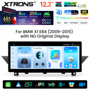 Xtrons Android Autobildschirm Upgrade für BMW X1 E84 8/256 GB – QWBX24UMB12X1-02 CPII