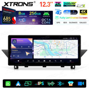 Xtrons Android Autobildschirm Upgrade für BMW X1 E84 8/256 GB – QWBX24UMB12X1-05 CPII