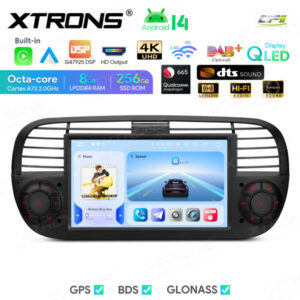 Android Autoradio Xtrons für Fiat 500 8/256 GB – IQ7450FLBP-03 CPII