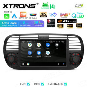 Android Autoradio Xtrons für Fiat 500 8/256 GB – IQ7450FLBP-05 CPII