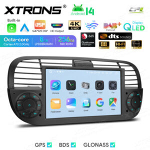Android Autoradio Xtrons für Fiat 500 8/256 GB – IQ7450FLBP-06 CPII