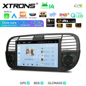 Android Autoradio Xtrons für Fiat 500 8/256 GB – IQ7450FLBP-08 CPII