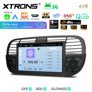 Android Autoradio Xtrons für Fiat 500 8/256 GB – IQ7450FLBP-09 CPII