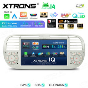 Android Autoradio Xtrons für Fiat 500 8/256 GB – IQ7450FLCP-01 CPII