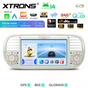 Android Autoradio Xtrons für Fiat 500 8/256 GB – IQ7450FLCP-02 CPII