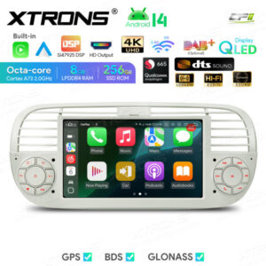 Android Autoradio Xtrons für Fiat 500 8/256 GB – IQ7450FLCP-04 CPII