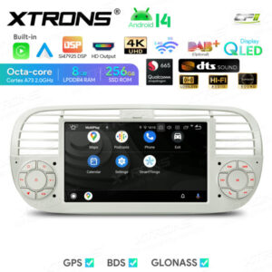 Android Autoradio Xtrons für Fiat 500 8/256 GB – IQ7450FLCP-05 CPII