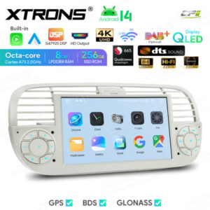 Android Autoradio Xtrons für Fiat 500 8/256 GB – IQ7450FLCP-06 CPII