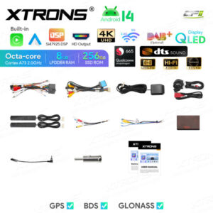 Android Autoradio Xtrons für Fiat 500 8/256 GB – IQ7450FLCP-12 CPII