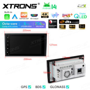 Android Autoradio Xtrons für Audi A4 S4 RS4, Seat Exeo 8/256 GB – IQ84A4AP-11 CPII