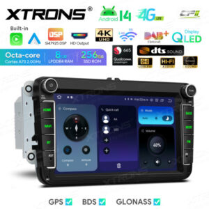 Android Autoradio Xtrons für VW/Skoda/Seat 8/256 GB – IQ84MTVP-07 CPII