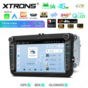 Android Autoradio Xtrons für VW/Skoda/Seat 8/256 GB – IQ84MTVP-08 CPII
