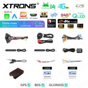 Android Autoradio Xtrons für BMW, Rover und MG 8/256 GB – IQP9446BP-12 CPII