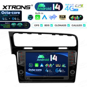 Android Autoradio Xtrons für für Volkswagen Golf 7 4/64 GB – PX94GFVLGDAB-03 CPII