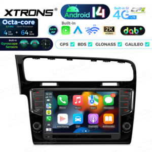 Android Autoradio Xtrons für für Volkswagen Golf 7 4/64 GB – PX94GFVLGDAB-04 CPII